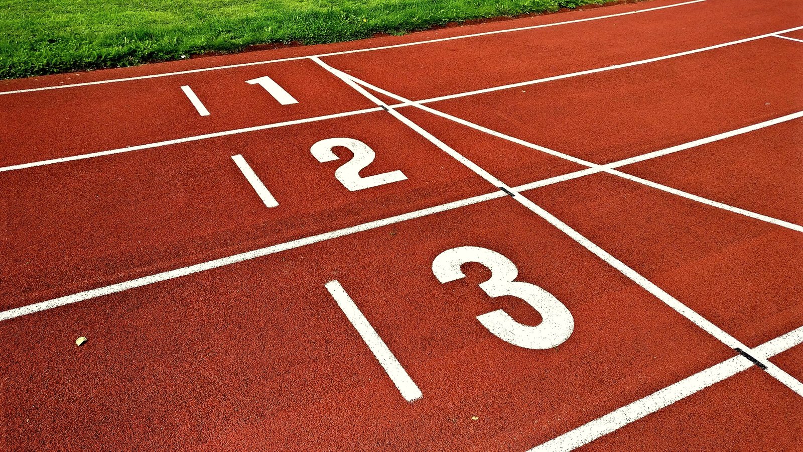 Lanes of a running track